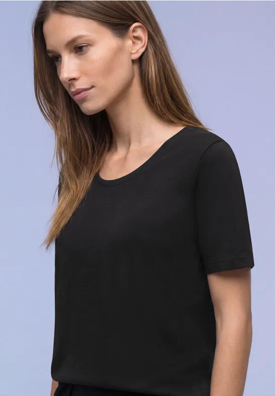 Basic T-Shirt aus Jersey