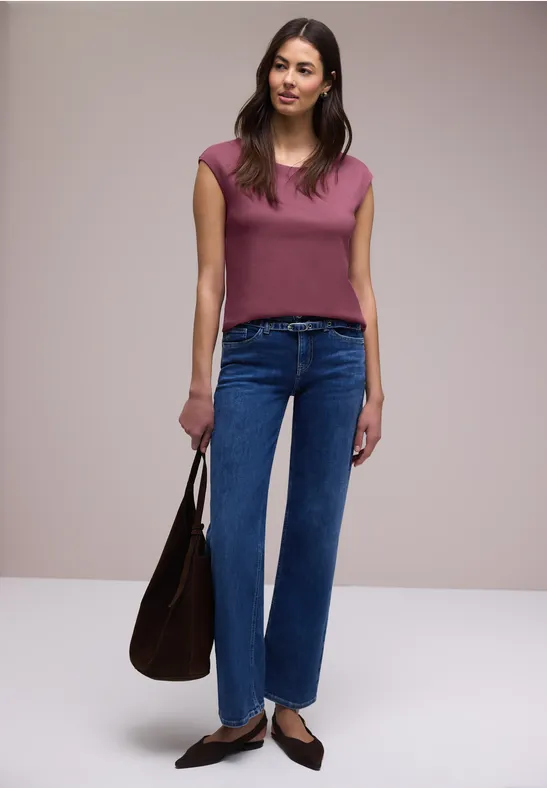 Thumbnail - Street One Frauen Basic Shirt in Rosa, Gr: 44