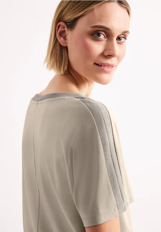 Thumbnail - Street One Dropped Shoulder Shirt mit Glitzer