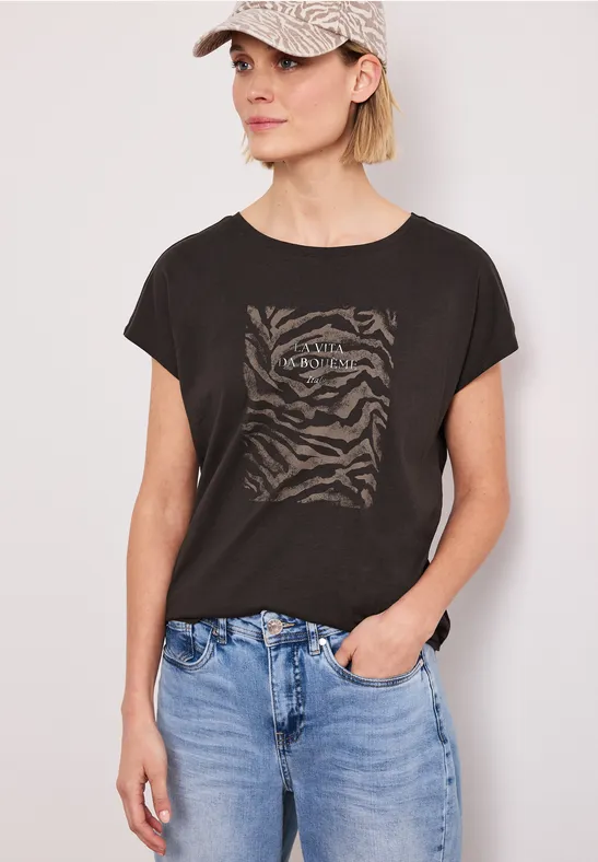 Thumbnail - Street One Dropped Shoulder Shirt mit Frontprint