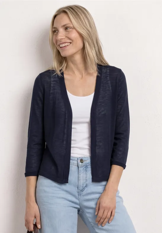 3/4-Arm Jacke in offener Passform