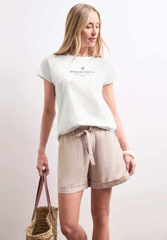 Dropped Shoulder Shirt mit Wording