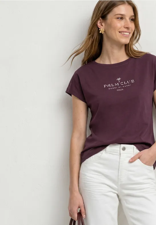 Dropped Shoulder Shirt mit Wording