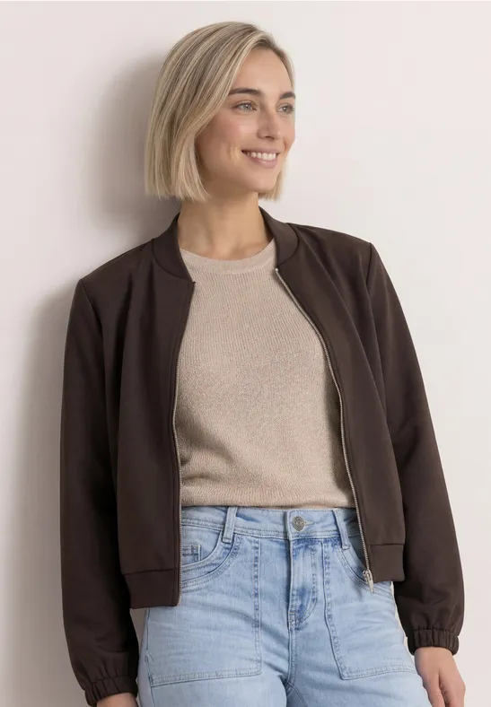 Langarm Jacke im verkürzten Schnitt