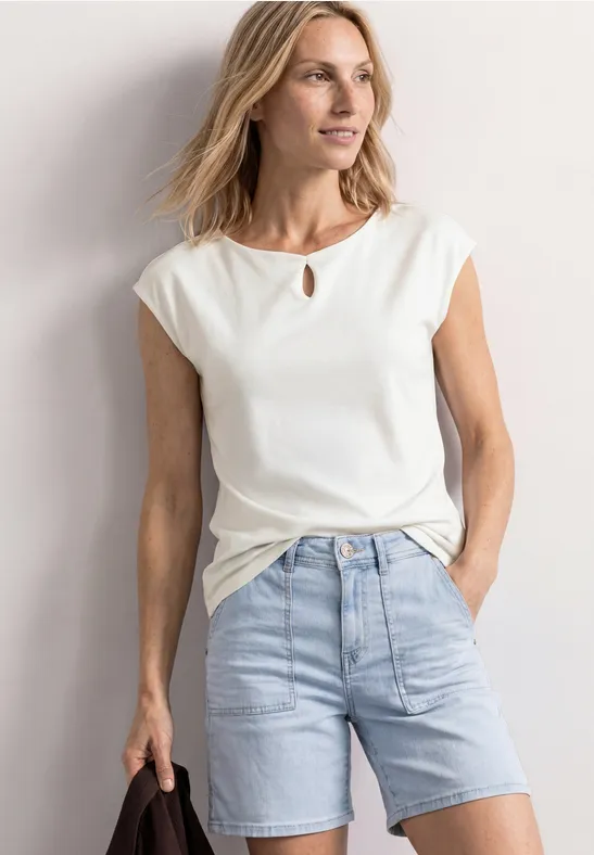 Street One Dropped Shoulder Shirt mit Cut-Out