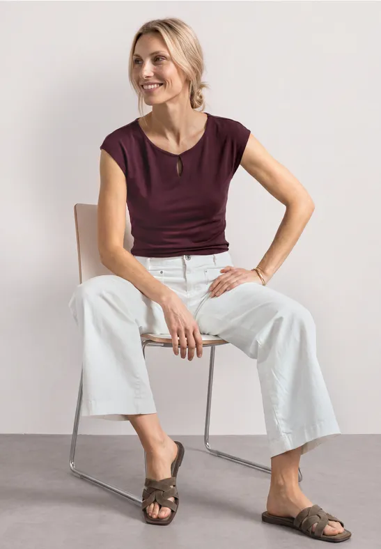 Dropped Shoulder Shirt mit Cut-Out