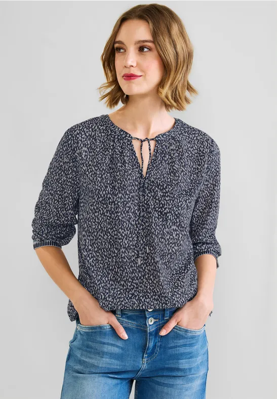 Chemisier Tunique American Eagle Taille M - Manches Courtes, Motif Géométrique Multicolore - Occasion TB