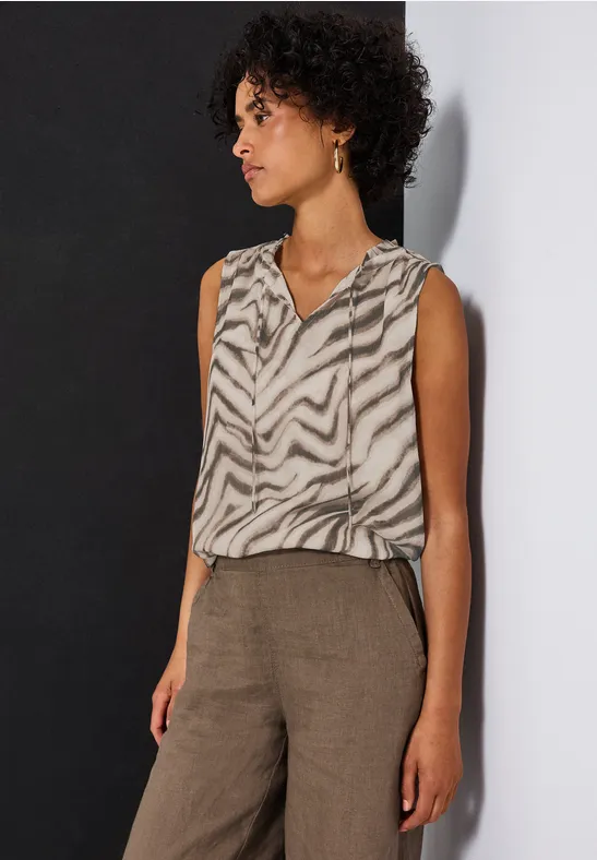 STREET ONE Top met grafische print