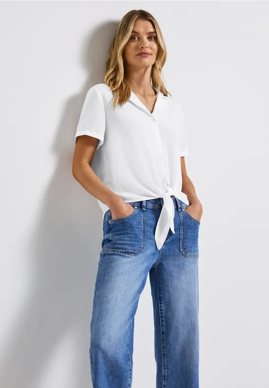Street One Blouse met bowlingkraag