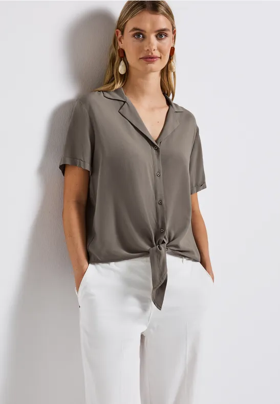 Street One Blouse met bowlingkraag