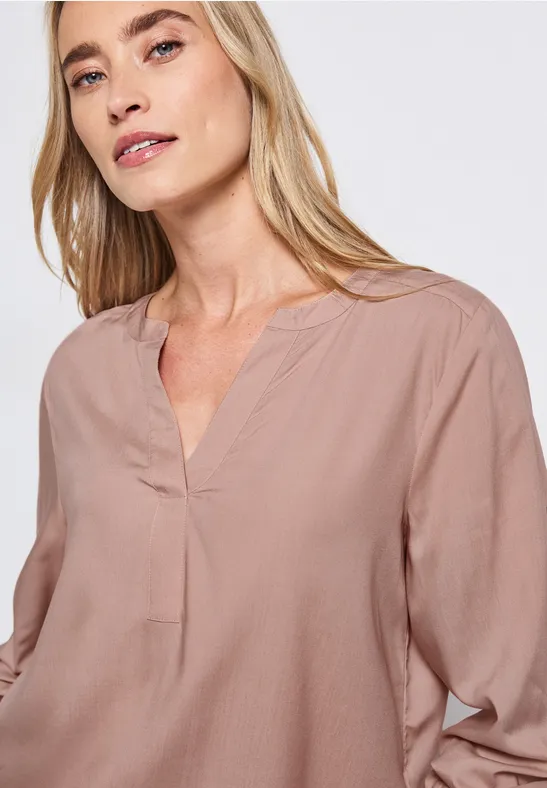 Thumbnail - Street One Frauen Split Neck Tunika in Rosa, Gr: 38