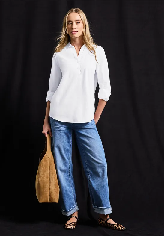 Thumbnail - Street One Frauen Business Hemdbluse in Weiß, Gr: 40