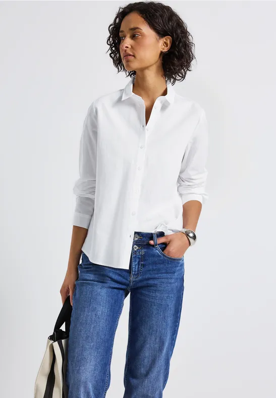 Thumbnail - Street One Frauen Business Bluse in Weiß, Gr: 44