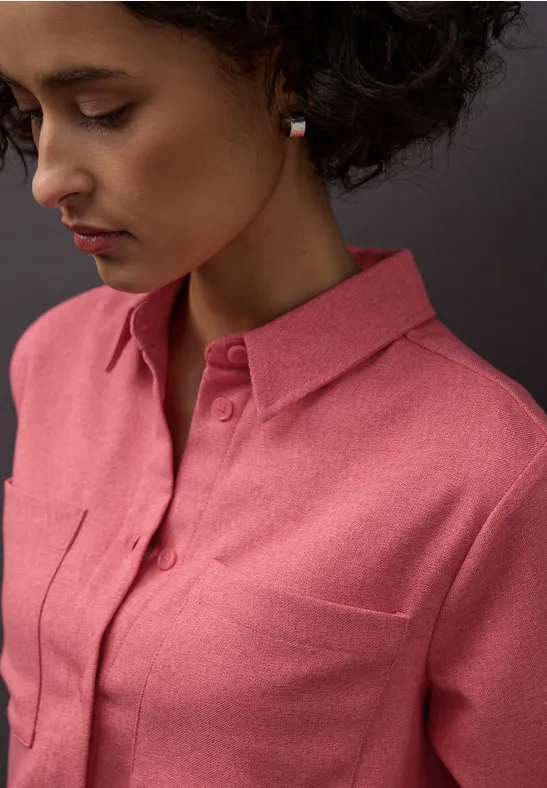 Street One Overhemd blouse met zakken