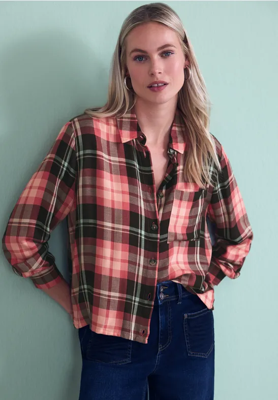 Thumbnail - Karierte Hemdbluse