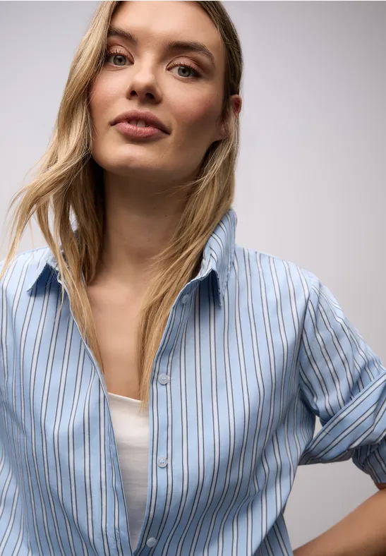 Thumbnail - Street One Gestreifte Hemdbluse