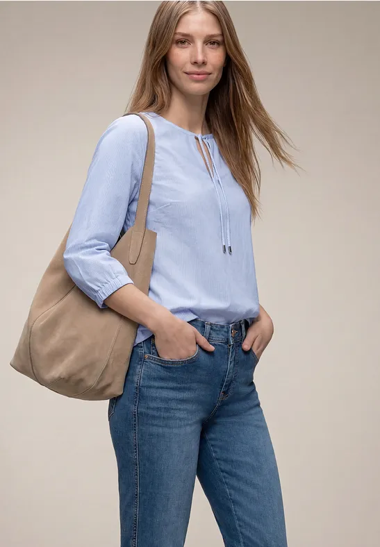 Thumbnail - Street One 3/4-Arm Bluse mit Streifen