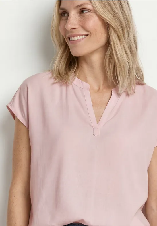 Street One Blouse met losse schouders en gespleten hals