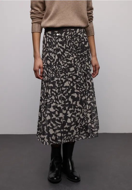 Thumbnail - Street One Frauen Plissée-Rock in Braun, Gr: 38