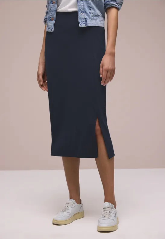 Thumbnail - Street One Midi-Rock in Rippstruktur