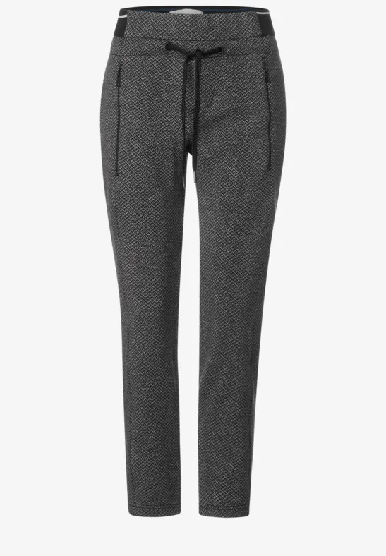STREET ONE Damen Joggpants Im Loose Fit – Weiche Jeans-Hose In Soft Olive, Regular Passform