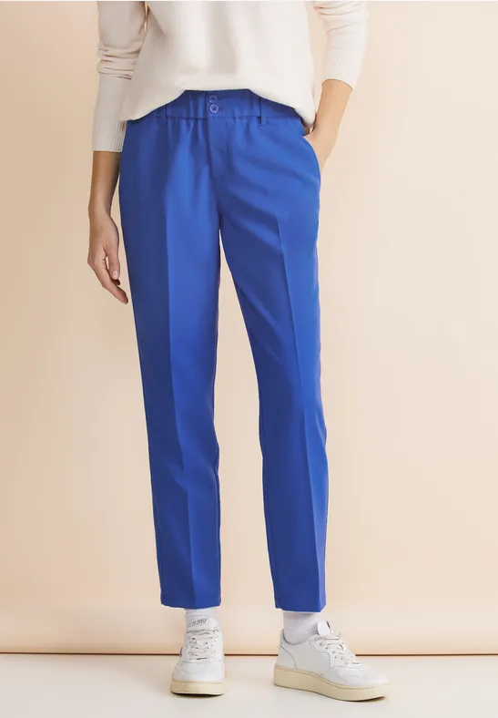 Thumbnail - Street One Frauen Loose Fit Hose in Blau, Gr: 32