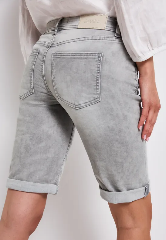 Thumbnail - Street One Frauen Bermuda Jeans in Grau, Gr: 32