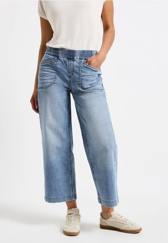 Thumbnail - Street One Frauen 7/8 Jeans Culotte in Blau, Gr: 31