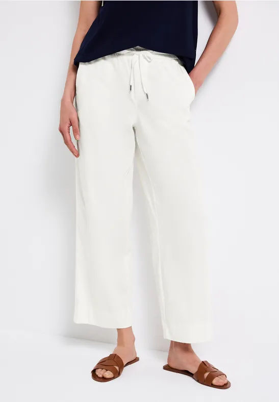 Thumbnail - Street One Frauen Straight Leg Hose in Weiß, Gr: 46