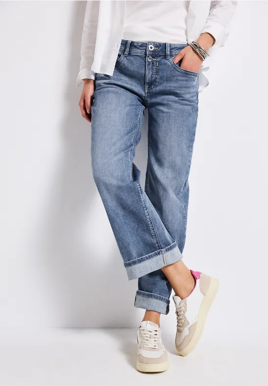 Thumbnail - Street One Frauen Straight Leg Jeans in Blau, Gr: 31