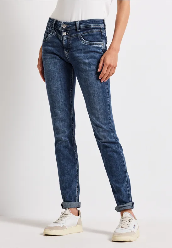Thumbnail - Street One Frauen Casual Fit Jeans in Blau, Gr: 36