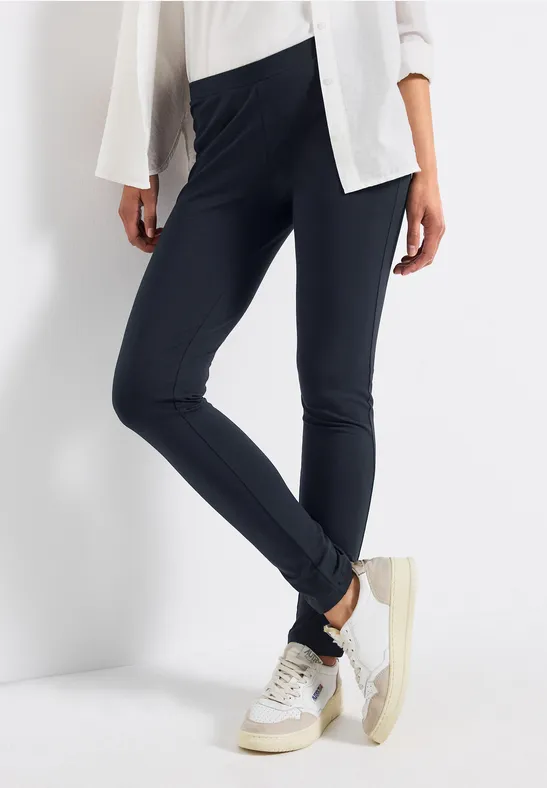 Thumbnail - Street One Frauen Basic Leggings in Blau, Gr: 34