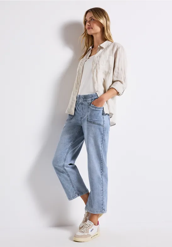 Thumbnail - Street One Frauen Straight Leg Jeans in Blau, Gr: 34