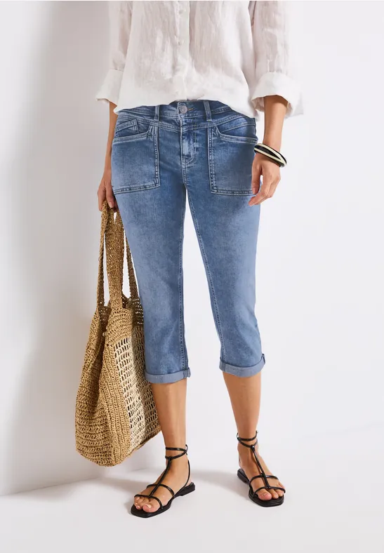 Thumbnail - Street One Frauen Casual Fit Jeans in Blau, Gr: 31