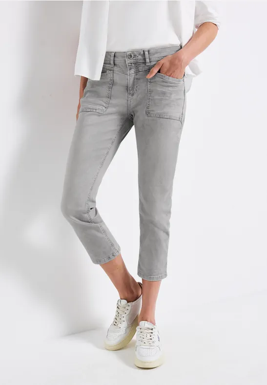 Thumbnail - Street One Frauen Casual Fit Jeans in Grau, Gr: 36