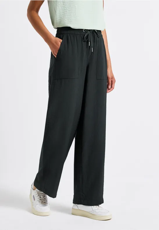 Street One Wide Legs crêpe broek