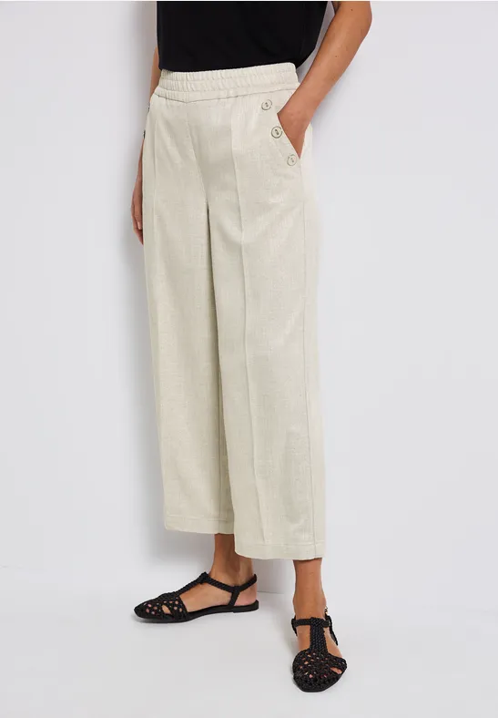Thumbnail - Street One Frauen Schimmernde Hose in Beige, Gr: 38
