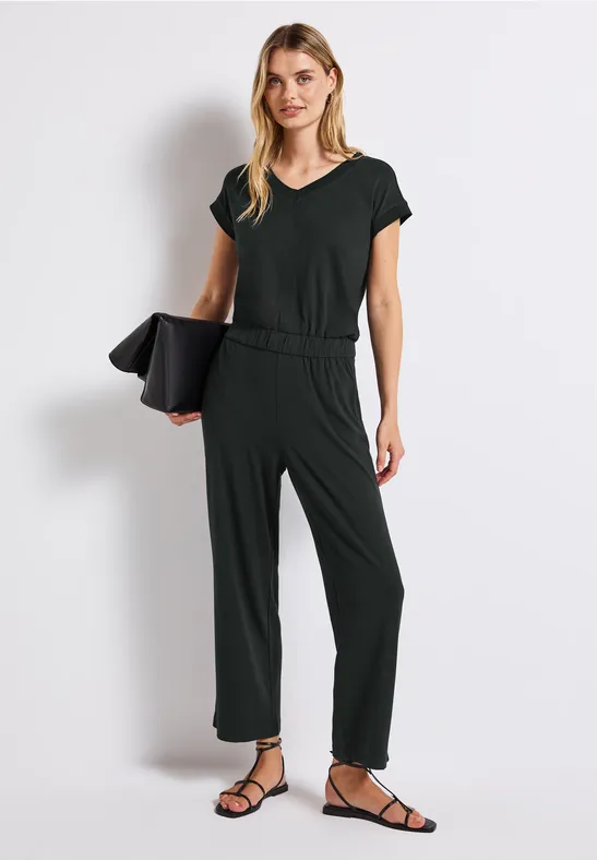 Thumbnail - Street One Frauen Jumpsuit in Unifarbe in Grün, Gr: 46