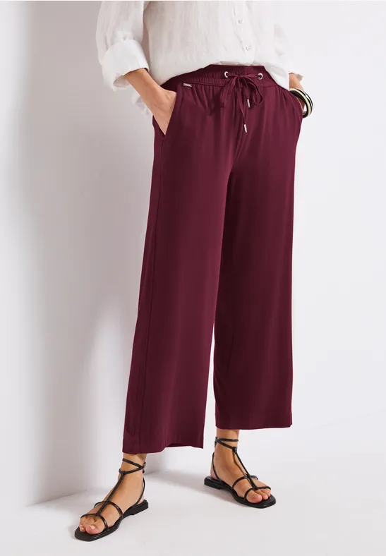 Thumbnail - Wide Leg Hose mit Jogg Bund