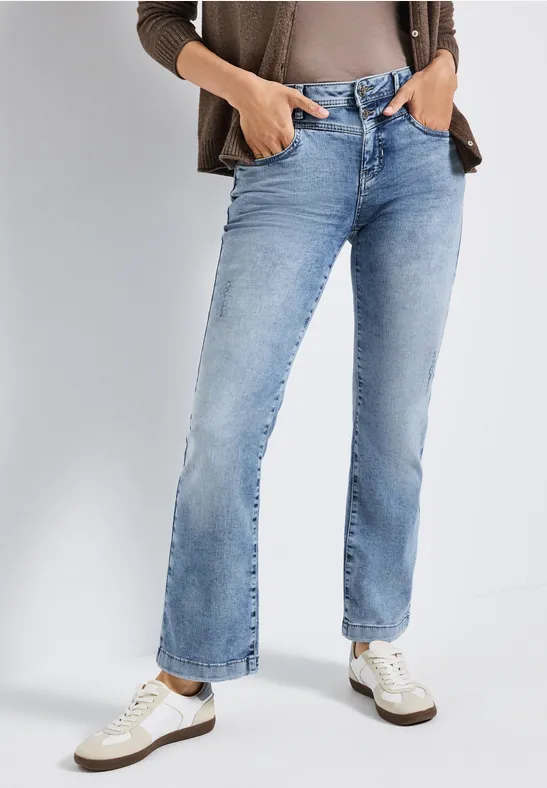 Thumbnail - Street One Frauen Bootcut Jeans in Blau, Gr: 26