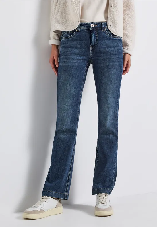 Thumbnail - Street One Frauen Bootcut Jeans in Blau, Gr: 36