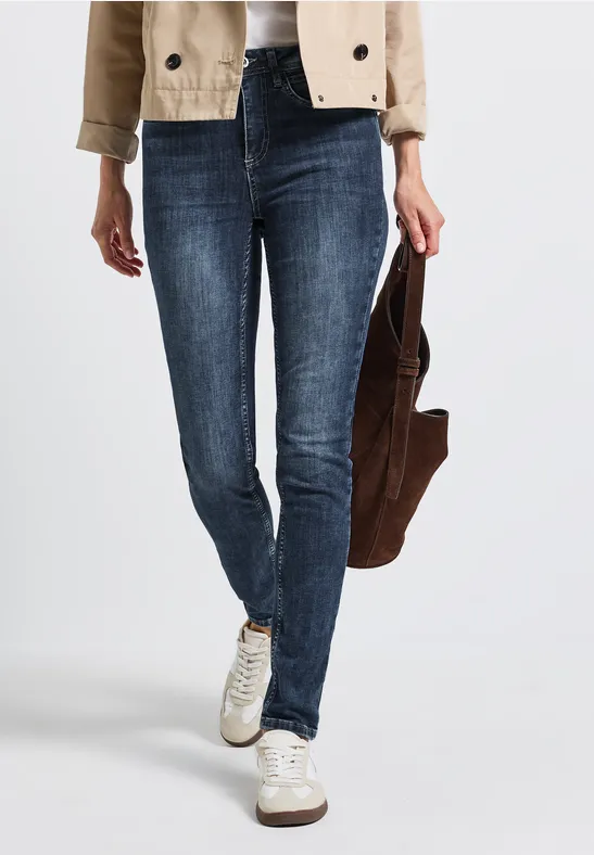 Thumbnail - Street One Frauen Slim Fit Jeans in Blau, Gr: 27