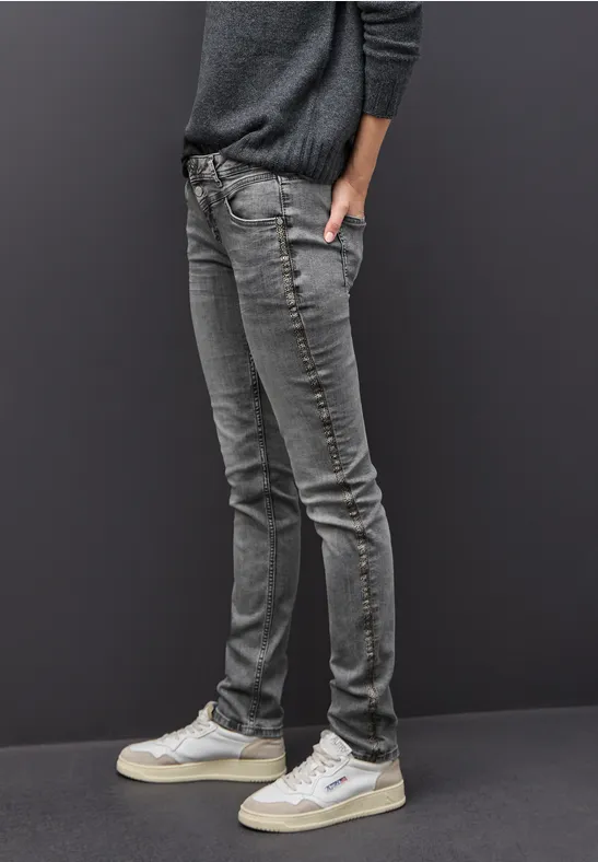 Thumbnail - Street One Frauen Casual Fit Jeans in Grau, Gr: 25