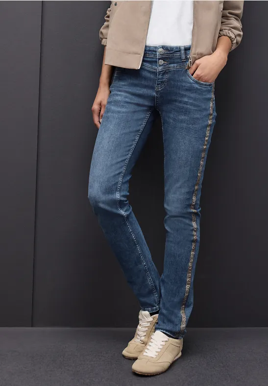 Thumbnail - Street One Frauen Casual Fit Jeans in Blau, Gr: 27