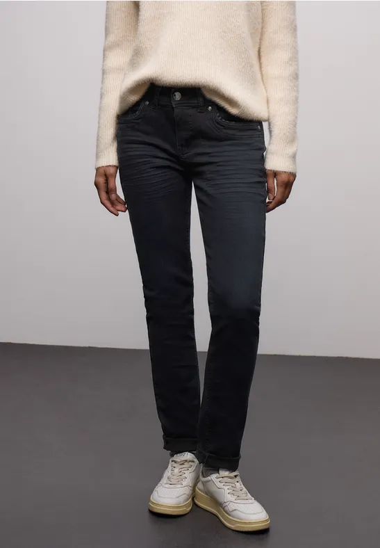 Thumbnail - Street One Frauen Casual Fit Jeans in Blau, Gr: 30