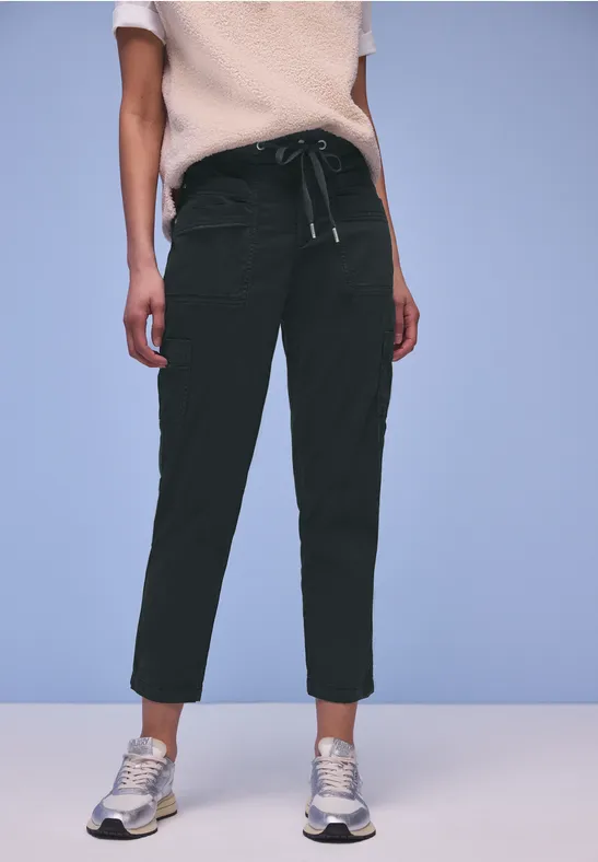 Thumbnail - Street One Frauen Cargo Joggpants in Grün, Gr: 44