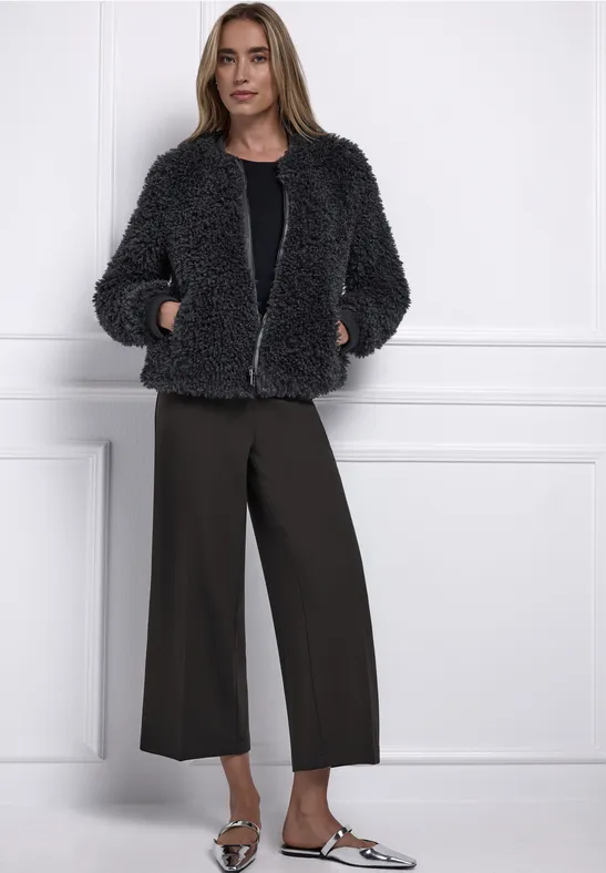 Thumbnail - Street One Frauen Wide Leg Hose in Braun, Gr: 38