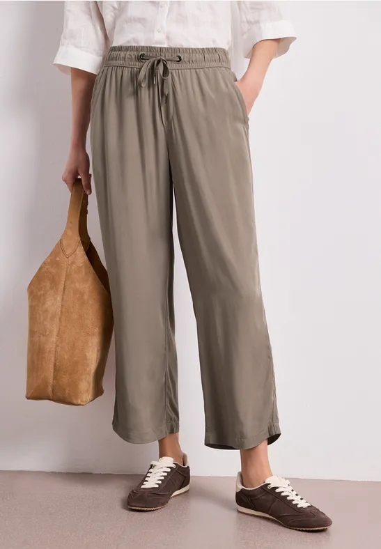 High Waist Wide Leg Hose im Loose Fit