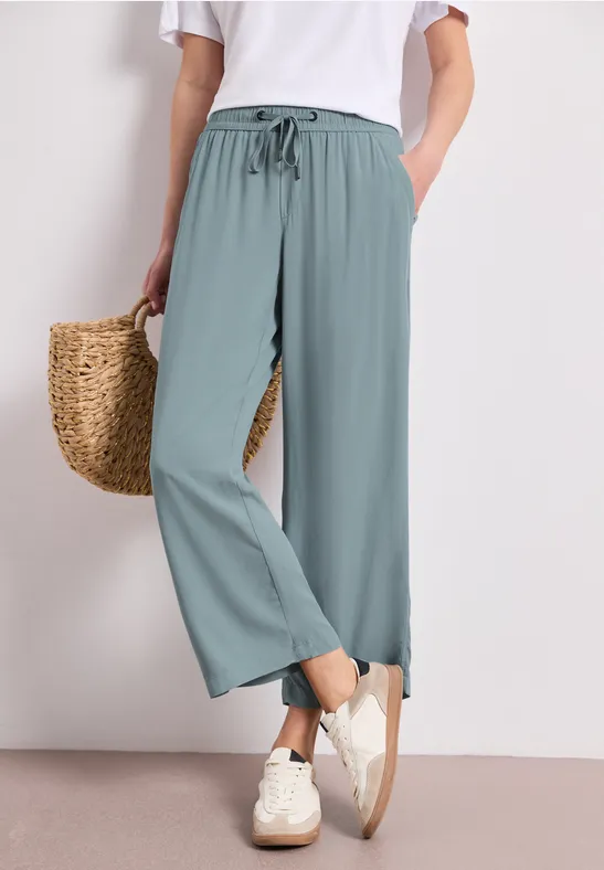 High Waist Wide Leg Hose im Loose Fit