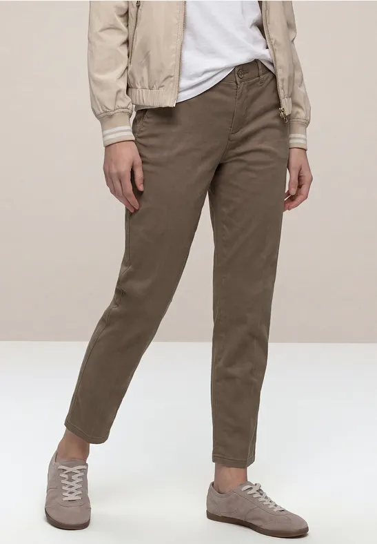 Thumbnail - Street One Slim Leg Chino aus Lyocellmix